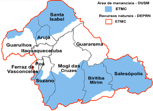 Macrozoneamento urbano do município de Itapira, SP (MZU1-área